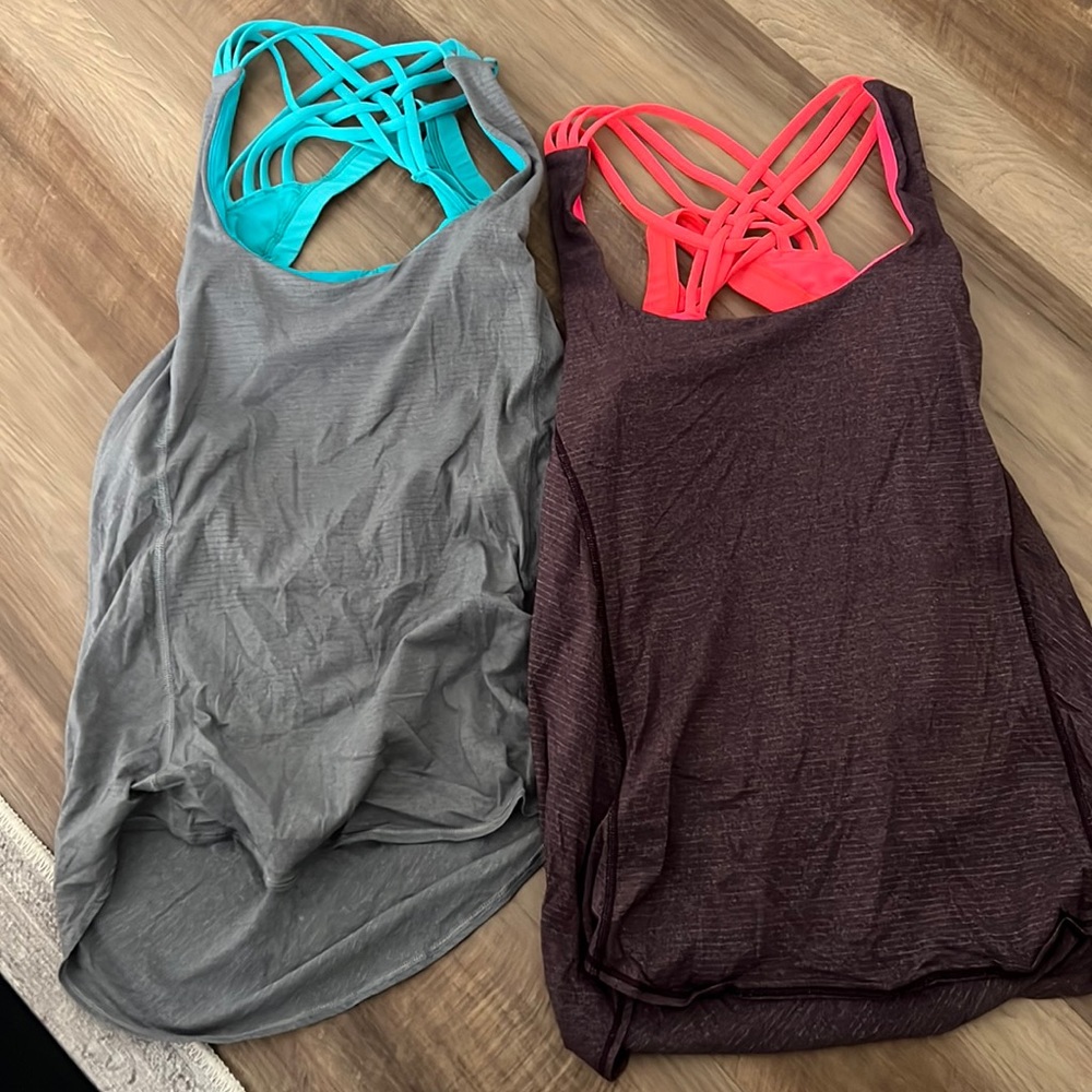 Bundle 2 lulu open back tanks